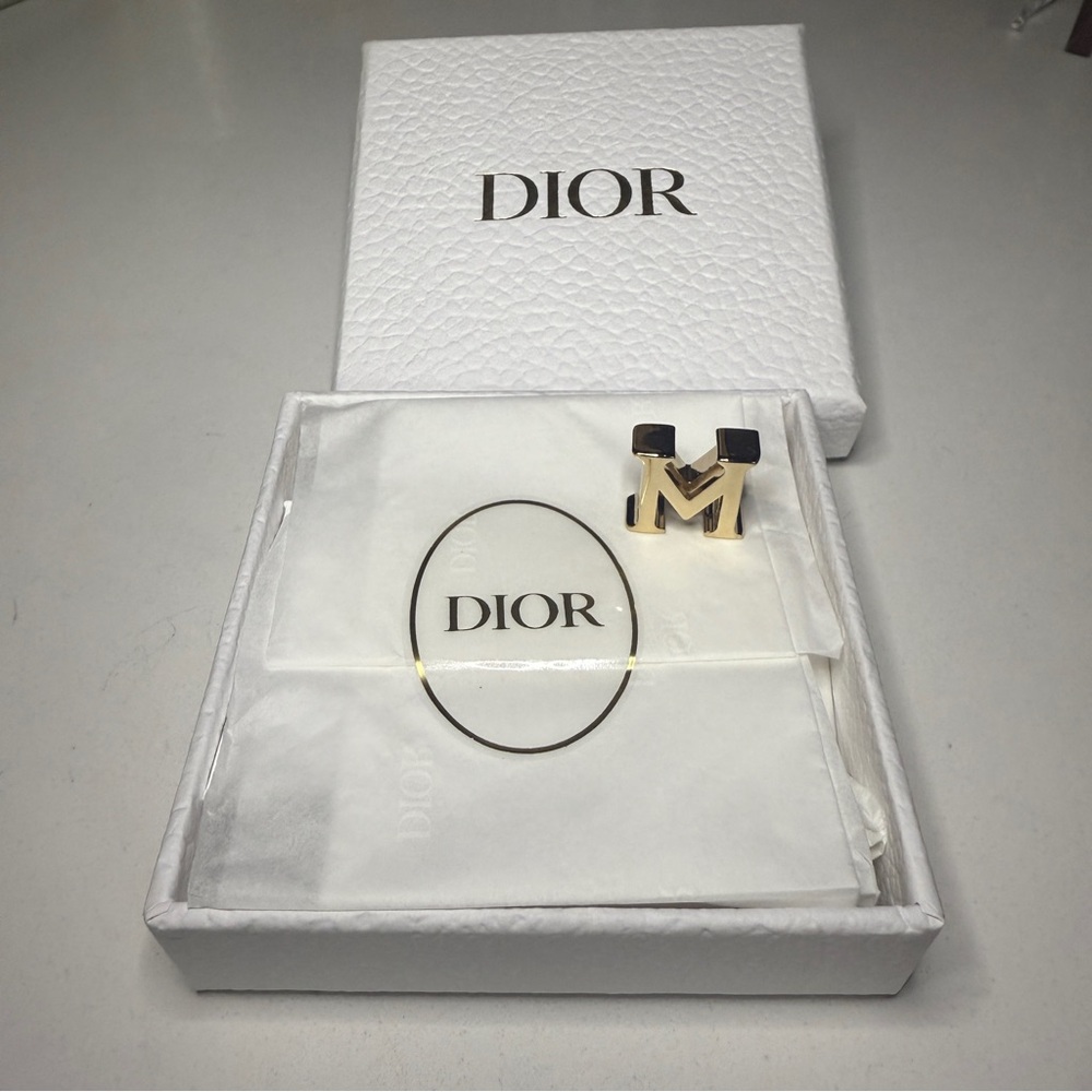 Authentic New In Box- My ABCDior Letter M Badge